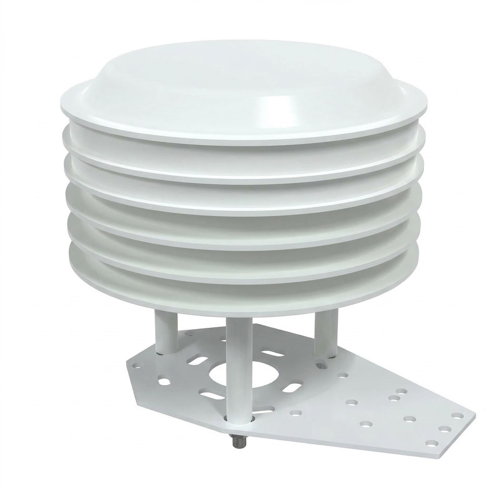 OHTS1050 Multi-Element Weather Sensor main product view with louvered radiation shield design and mounting bracket