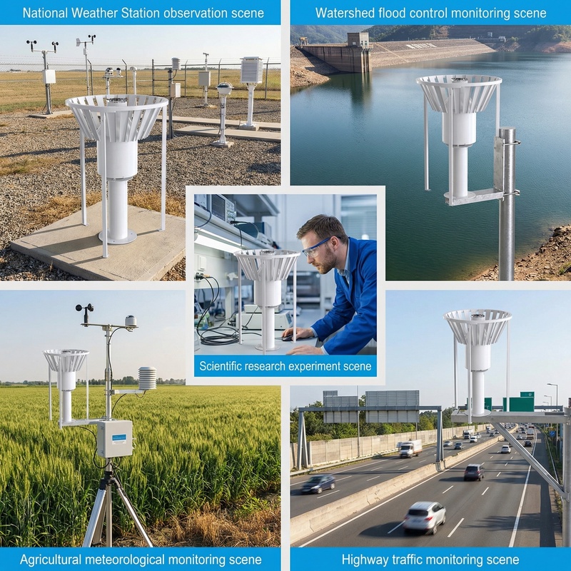 OHTS1099 Weighing Rain Gauge - Multi-scene applications including weather stations watershed monitoring agriculture and highway traffic