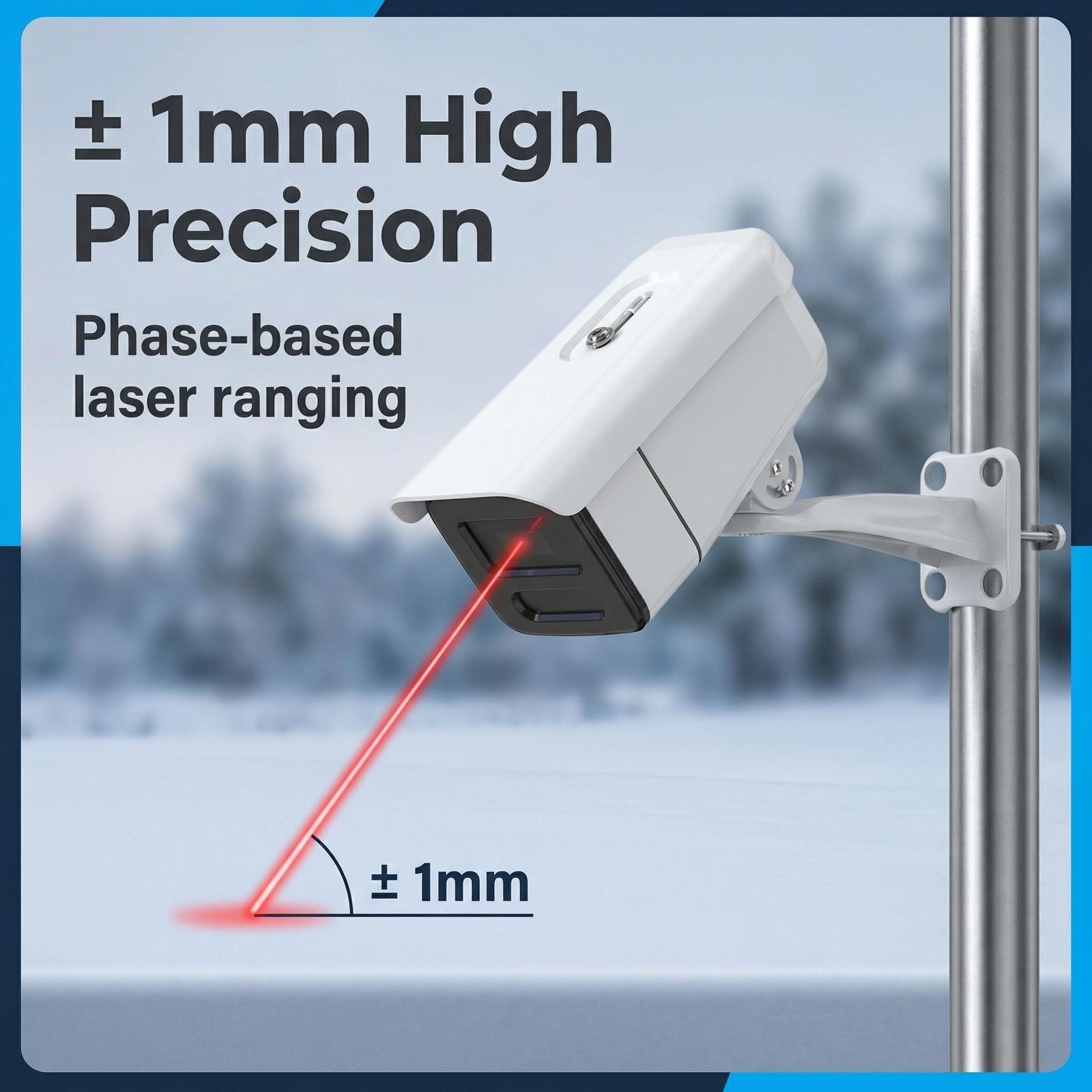 OHTS1122 Laser Snow Depth Transmitter - High Precision ±1mm Laser Measurement Technology
