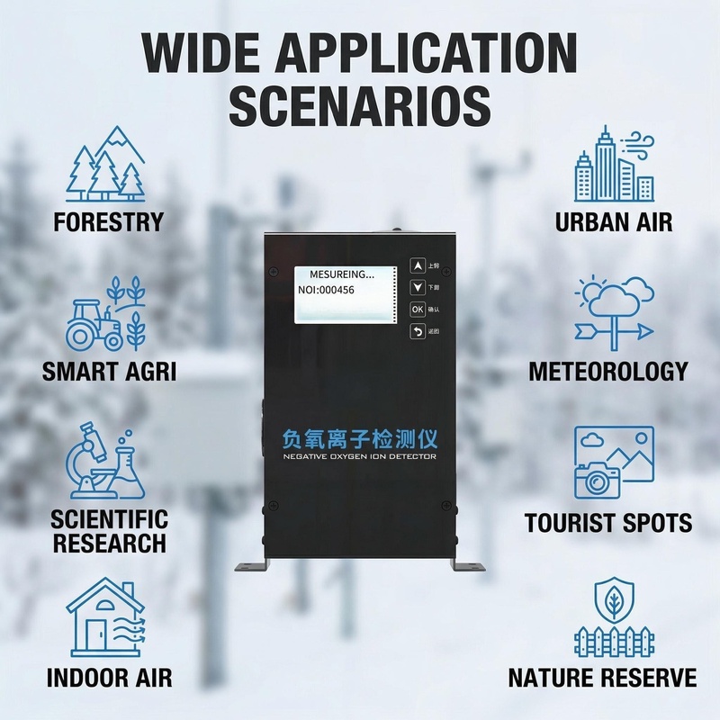OHTS1124 wide application scenarios covering forestry urban air quality smart agriculture meteorology scientific research tourist spots indoor air and nature reserves